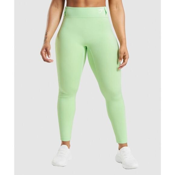 Gymshark Bali Green Sport Leggings - Size: Medium - Picture 1 of 11